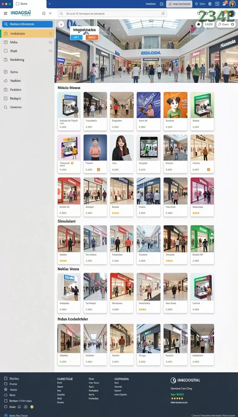 Cuplikan layar 180SLOT — menu navigasi